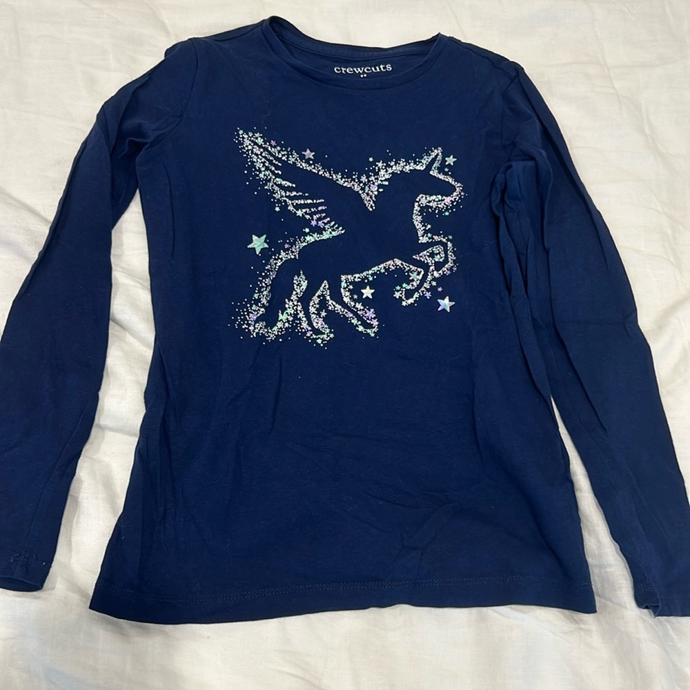 Crewcuts long sleeve graphic t size girls M (9-9)